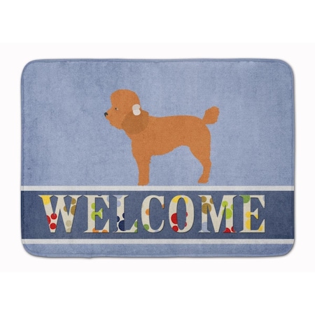 Carolines Treasures Toy Poodle Welcome Machine Washable Memory Foam Mat BB8316RUG